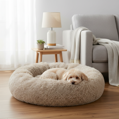 Cama Redonda Suave Para Mascotas